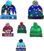 🎁2025 Christmas LED Light Knitted Beanies