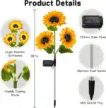 Sunflower Solar Lights 🌻