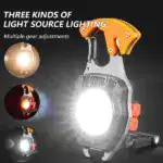Multifunction Keychain Flashlight
