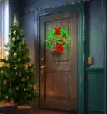 Christmas Wreath Decorations with LED Lights