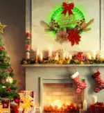 Christmas Wreath Decorations with LED Lights