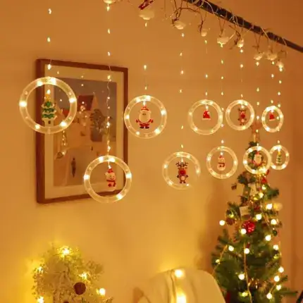 Christmas Decor Ring Lights (Set 10 Ring Lights)