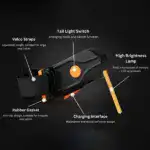 Night Riding Safety Running Water Pilot Tail Light