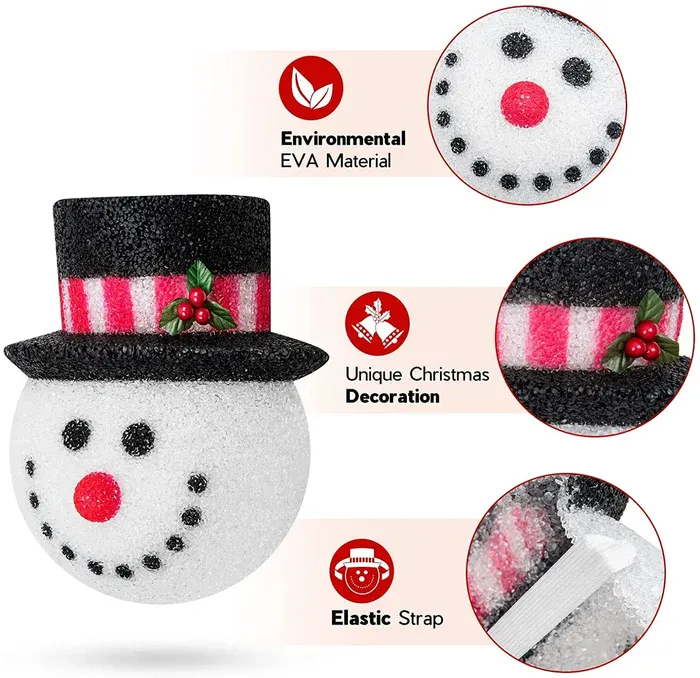 Easy to use snowman light cover